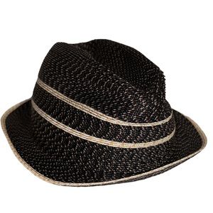 Ariane Millinery Navy White Brown Black Fedora Hat Handmade Los Angeles
